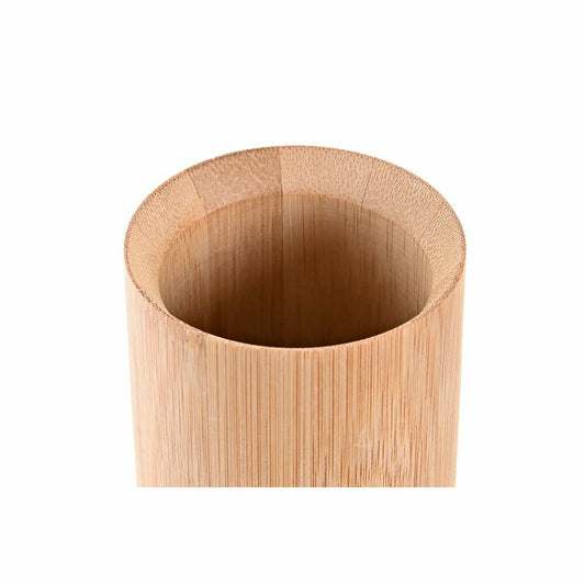 DKD Home Decor - Toothbrush Holder Natural Bamboo & Silver