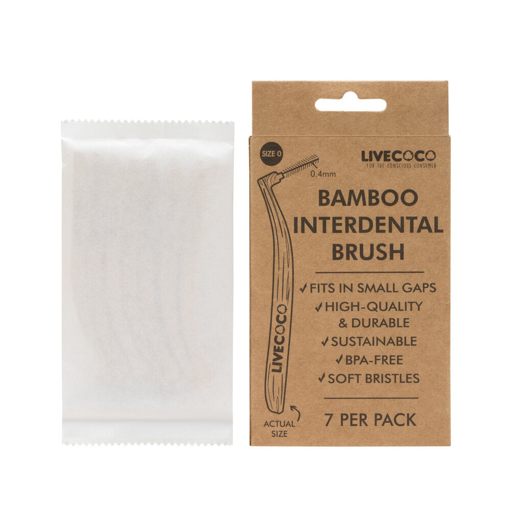 LiveCoco - Bamboo Interdental Brushes (Reusable-7 pack)