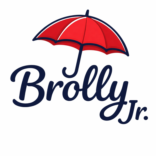 Brolly Jr. kids windproof umbrella — logo