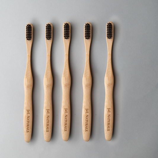 J&L Naturals - Bamboo Toothbrush Bundle (5-Pack)