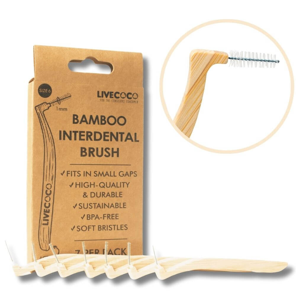 LiveCoco - Bamboo Interdental Brushes (Reusable-7 pack)
