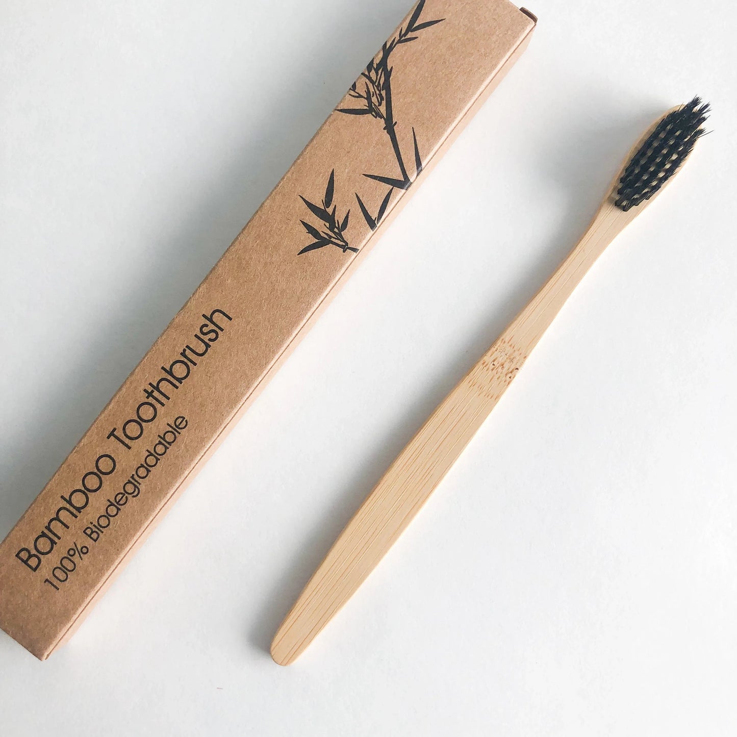Smile Boutiques - Natural Bamboo Toothbrush with Activated Charcoal Bristle