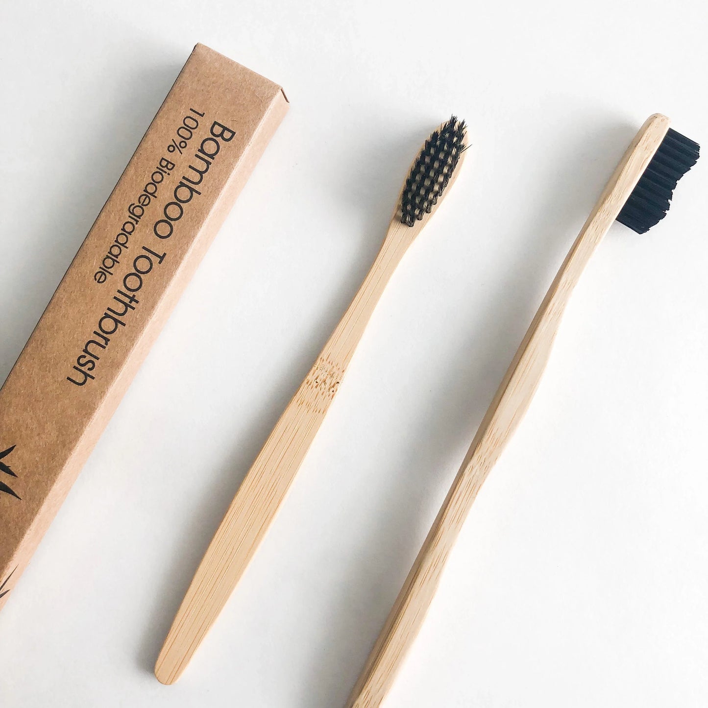 Smile Boutiques - Natural Bamboo Toothbrush with Activated Charcoal Bristle
